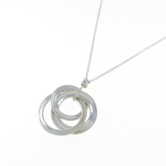 Unique and Funky Tiffany & Co. Sterling Silver Interlocking Necklace - Picture 3 of 5